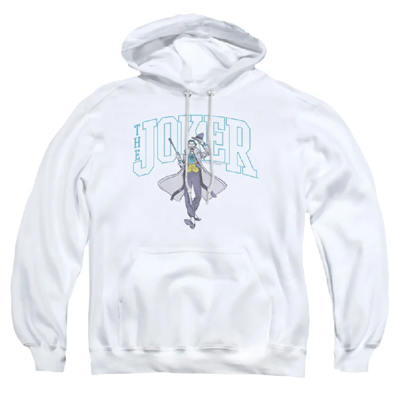 comfy hoodieThe Batman (2022) Joker Varsity On White - Pullover Hoodie