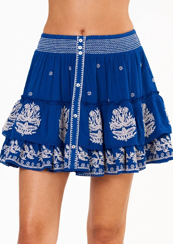 Super Bargain Mabe Embroidered Mini Skirt