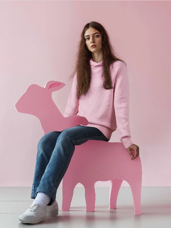 relaxed fit hooded sweatshirtThe Hoodie 2.0 - Candyfloss Pink