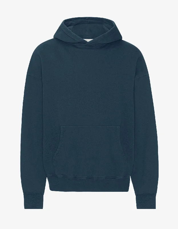 oversized pullover sweatshirtOrganic Oversized Hood - Petrol Blue