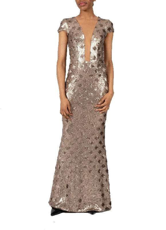 Great Deals DRESS THE POPULATION-MICHELLE SEQUIN GOWN