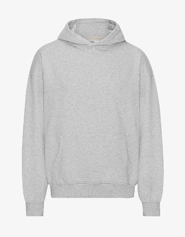 soft pullover hoodieOrganic Oversized Hood - Heather Grey