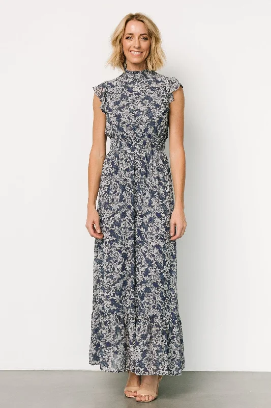 floral dressKearny Ruffle Maxi Dress | Slate Print