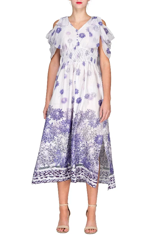 Reduced Prices TWO PEARS-Purple Floral Dress