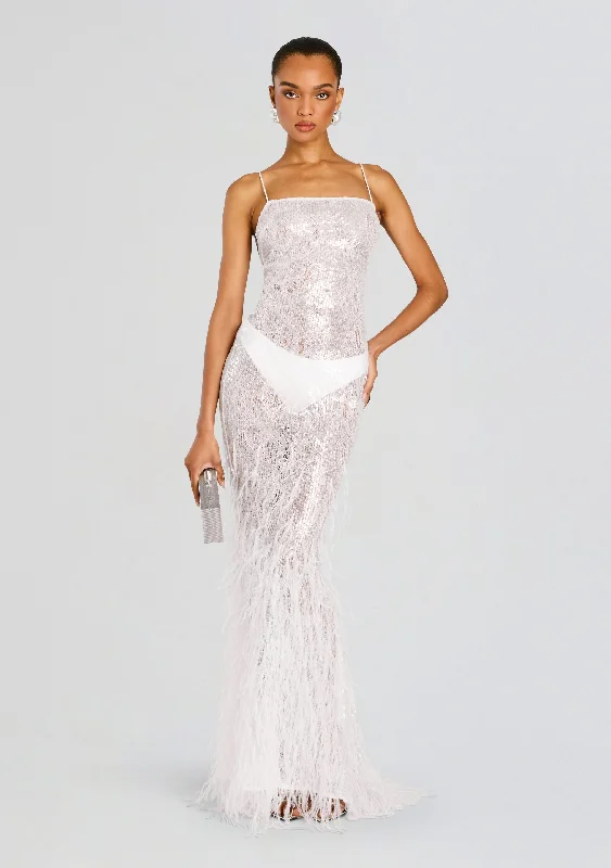 Super Sale Odessa Sequin Feather Dress