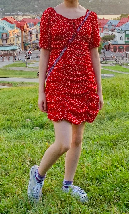 Fantastic Offers Draw String Of- the-Shoulder Ruffled Mini Dress