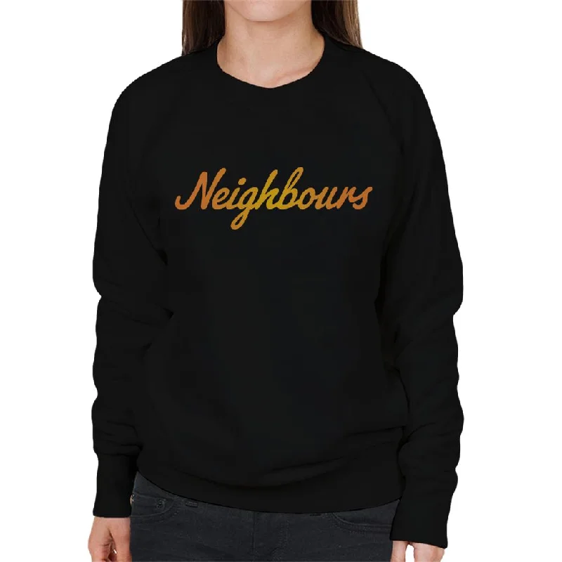 Hurry In Neighbours Classic Golden Logo Women's Sweatshirt