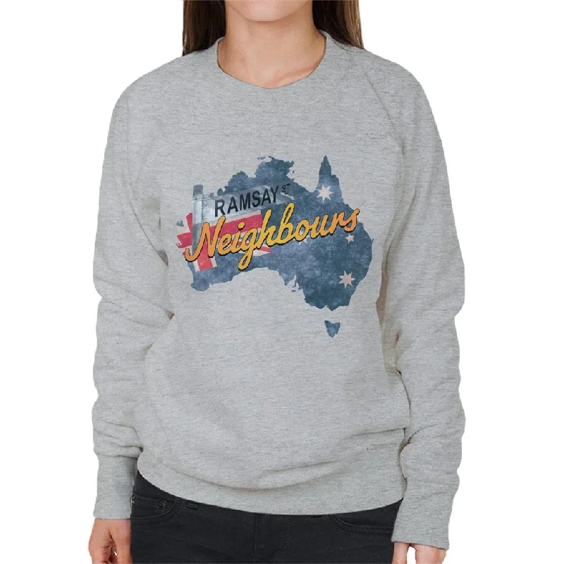Incredible Offers Neighbours Ramsay St Australian Flag Women's Sweatshirt