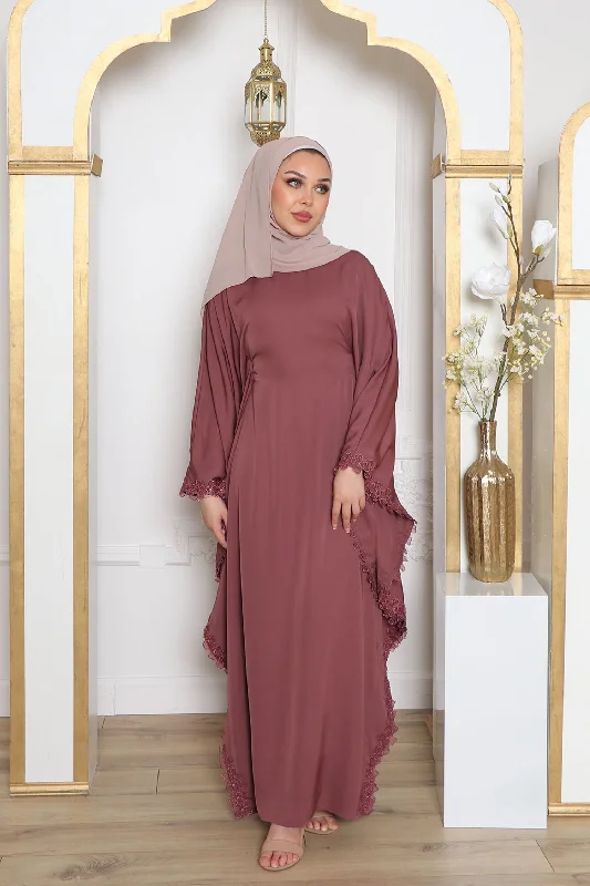 Daily Specials Zayna Lace Abaya- Mauve