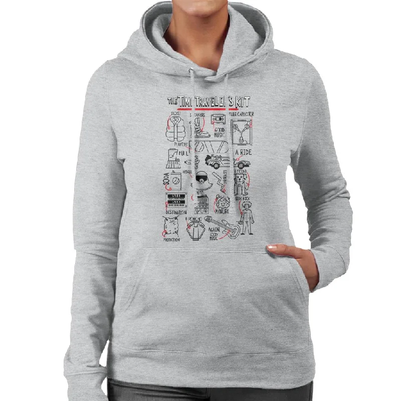 fleece hoodie for winterBack to the Future The Time Travelers Kit Women's Hooded Sweatshirt