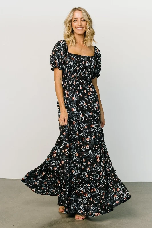Buy More, Save More Capri Smocked Maxi Dress | Midnight Floral