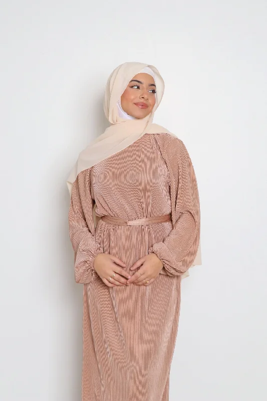 Last Chance Alice Pleat Dress- Rose Pink