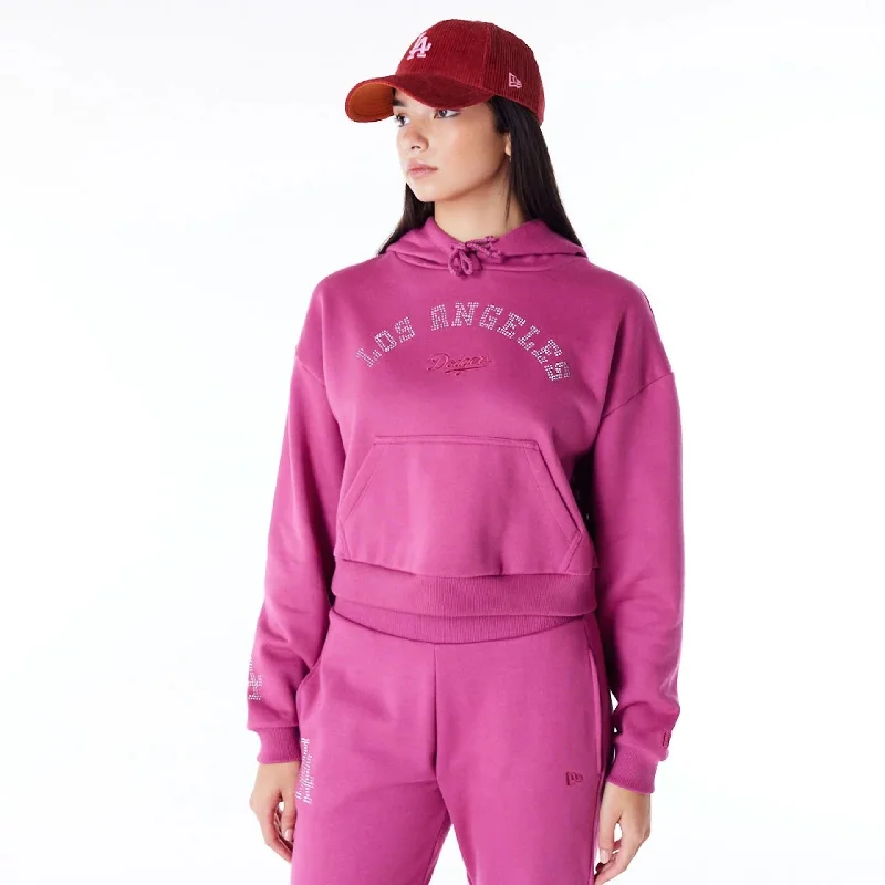 Price Reduction LA Dodgers Womens MLB Diamante Purple Pullover Hoodie