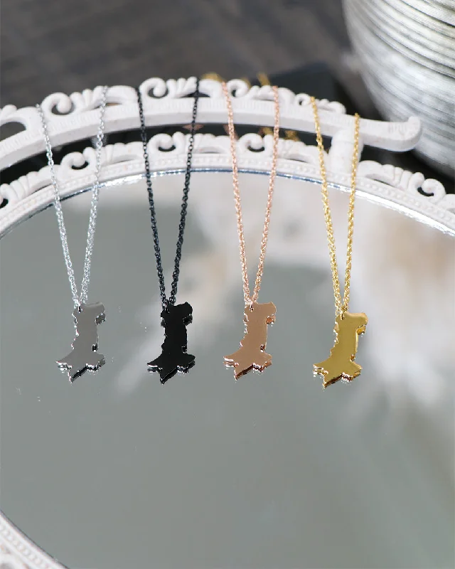 Low Prices Birthplace Map Necklace- Pakistan