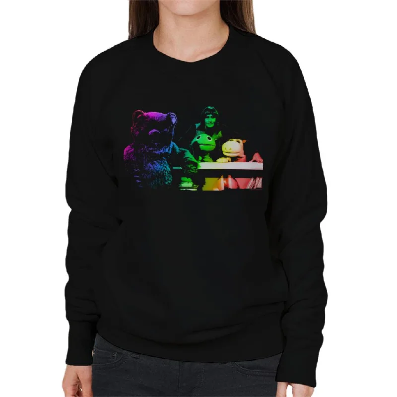 Deal Zone TV Times Rainbow Cast 1975 Women's Sweatshirt