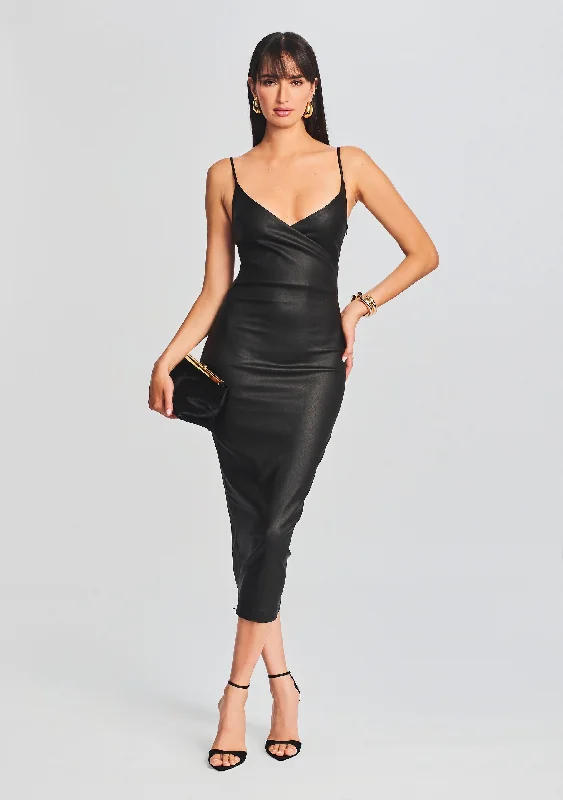 Can't Be Beat Norrie Coated Denim Dress