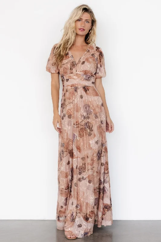 sleeveless dressArdley Maxi Dress | Taupe Floral