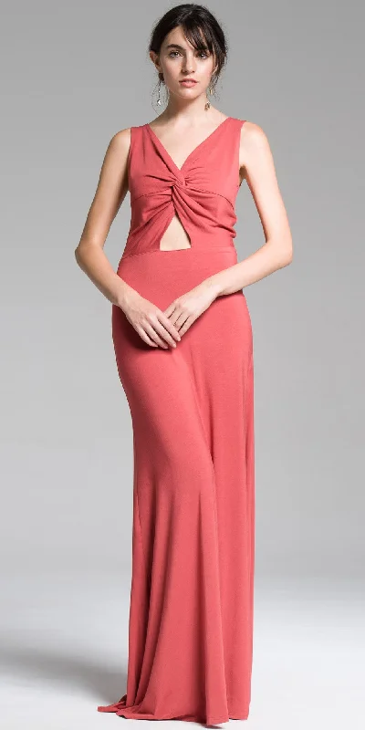 Special Discount Tie Up Maxi Dress Rust