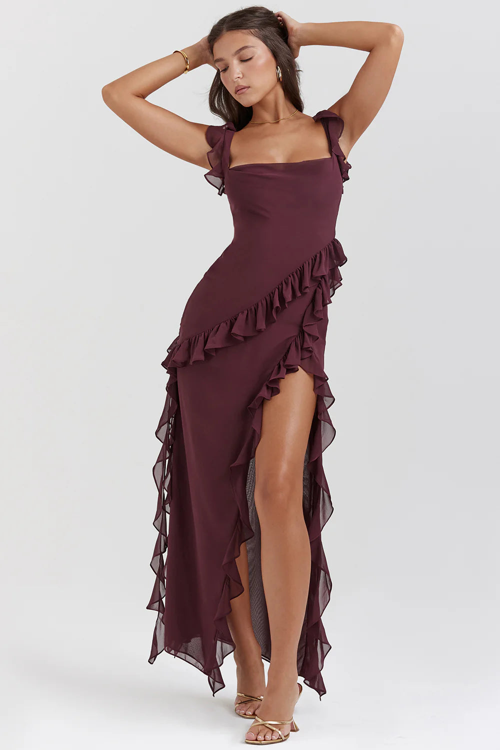 Unbeatable Prices Midnight Ruffle Dress