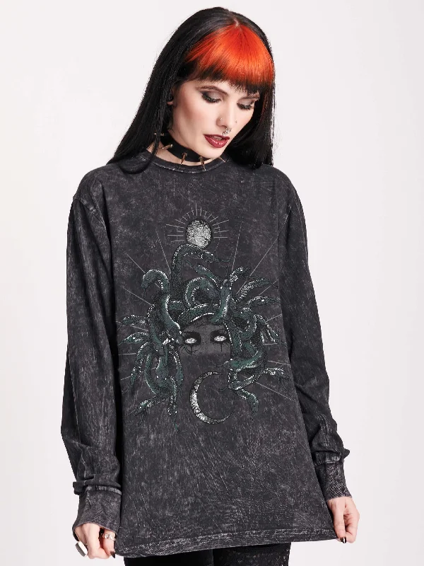 knit dressGreen Medusa Long Sleeve T-shirt