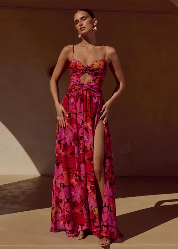 fitted dressCamille Maxi Dress in Romance Print