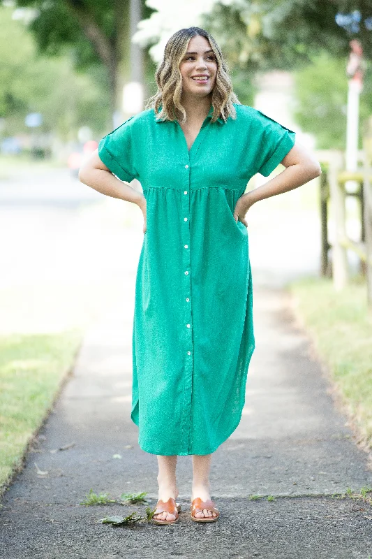 Discount Deals The Katie T-shirt Dress in Kelly Green (FINAL SALE)