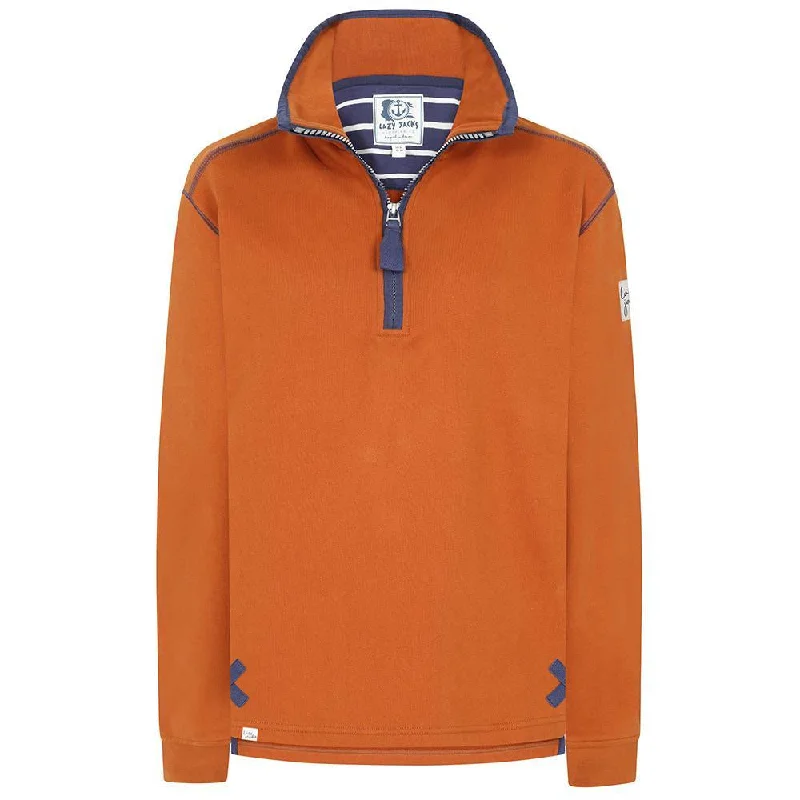 premium athletic sweatshirtLJ3 - Ladies' 1/4 Zip - Rust