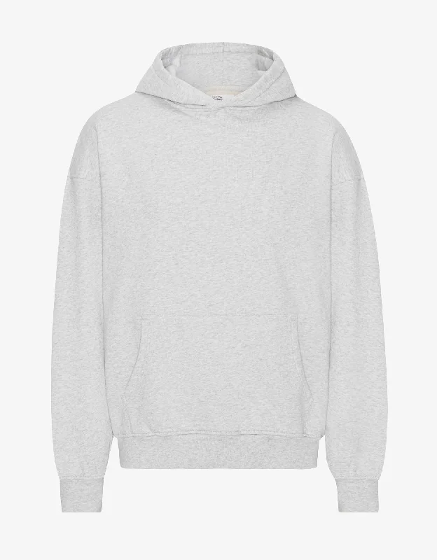 fleece-lined hoodieOrganic Oversized Hood - Snow Melange