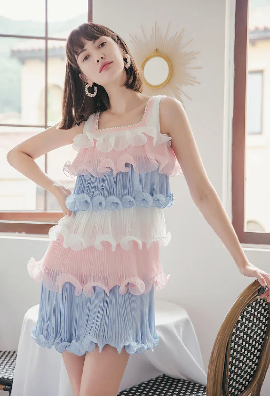Special Discount Multi-layer cake mini dress