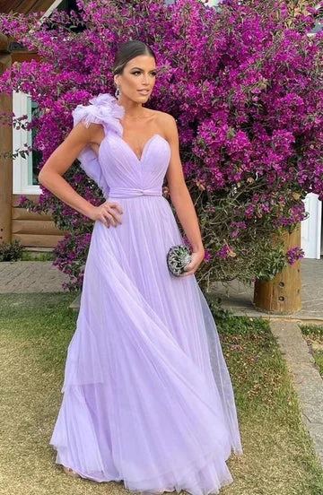 Limited Quantity A-Line Floor-Length tulle Prom Dress,DS4491