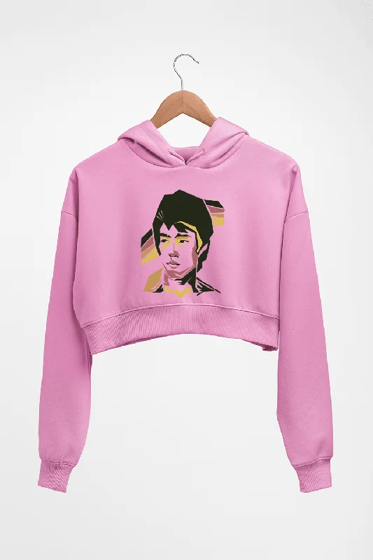 versatile hoodieBruce Lee Crop HOODIE FOR WOMEN