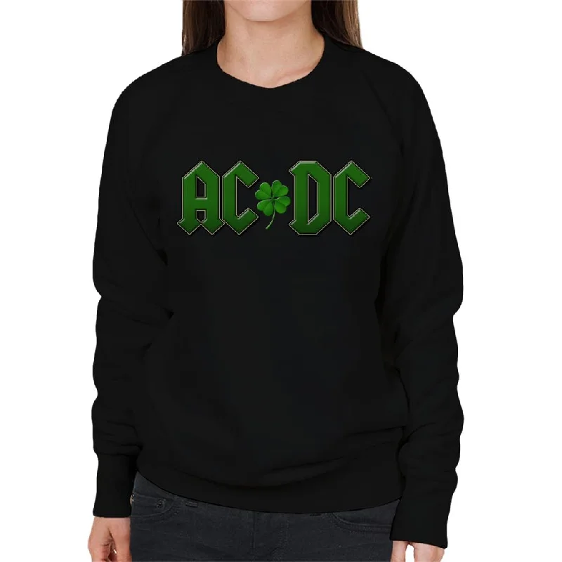 fashionable fitness sweatshirtACDC St Patricks Day Logo Women's Sweatshirt