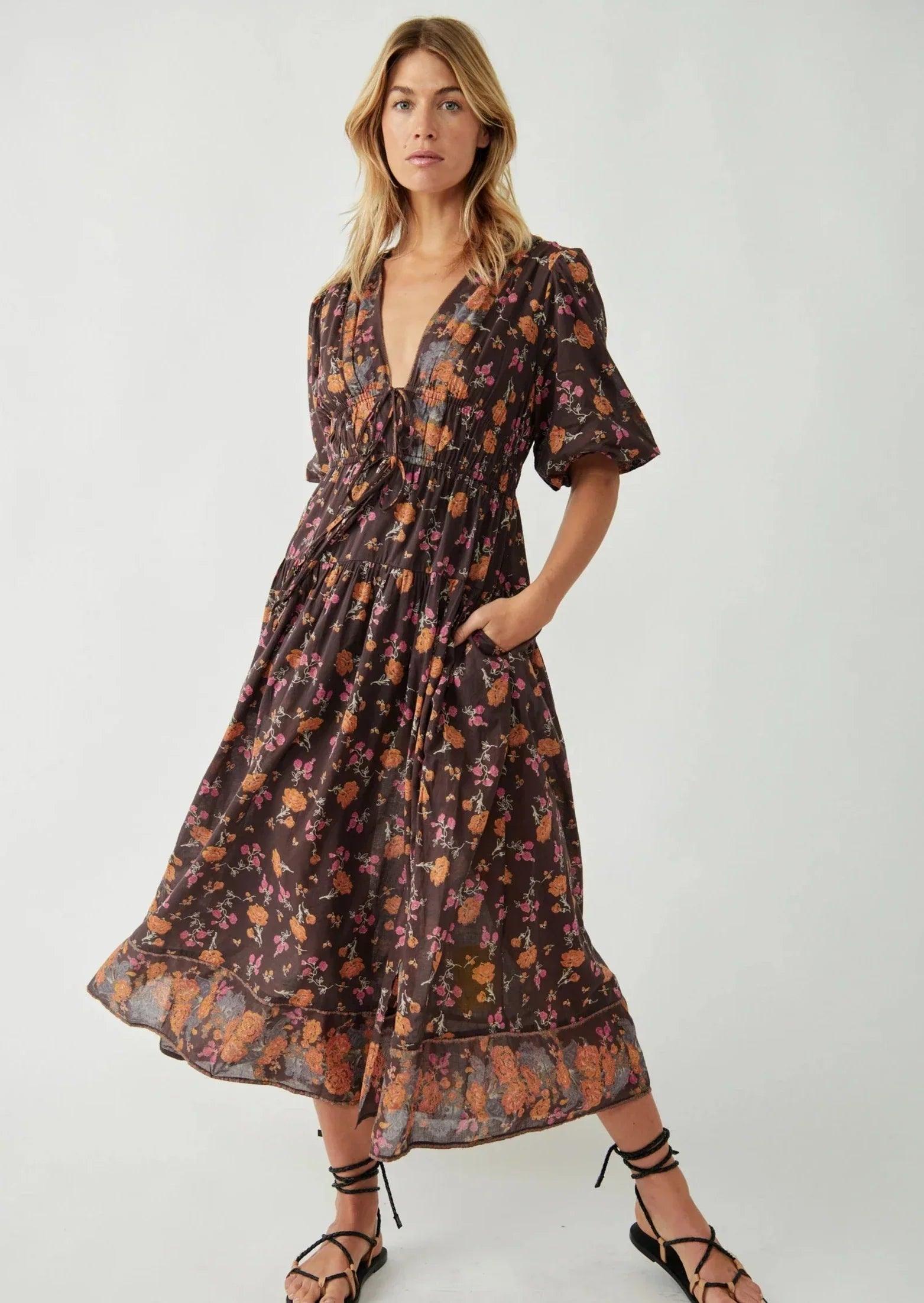 Price Cut Lysette Maxi in Chocolate Combo