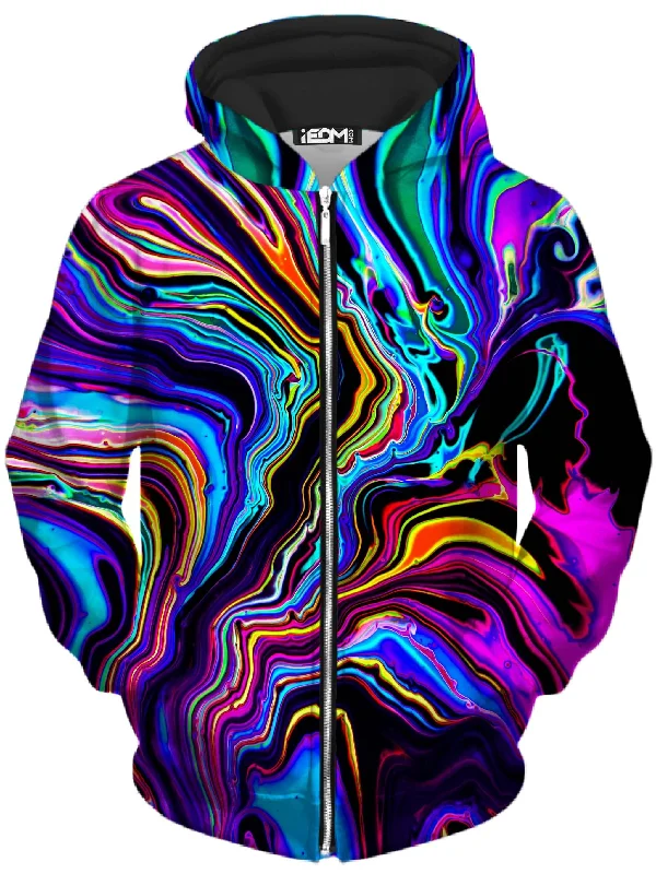 Special Buy Neon Rift Unisex Zip-Up Hoodie
