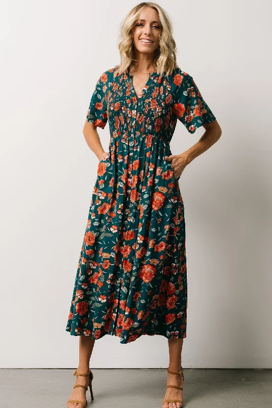 cocktail party dressBotega Midi Dress | Jade Multi Floral