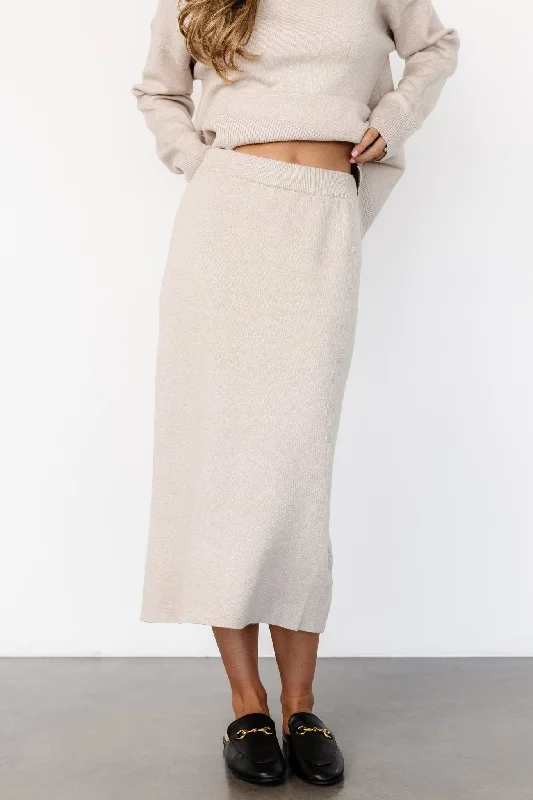 flowy maxi dressAli Knit Skirt | Taupe