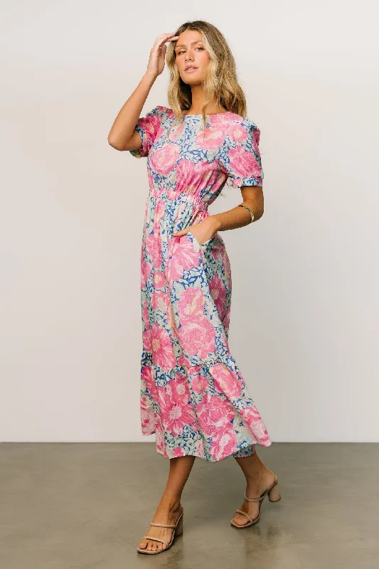 wrap-around dressMyers Dress | Blue + Pink Floral