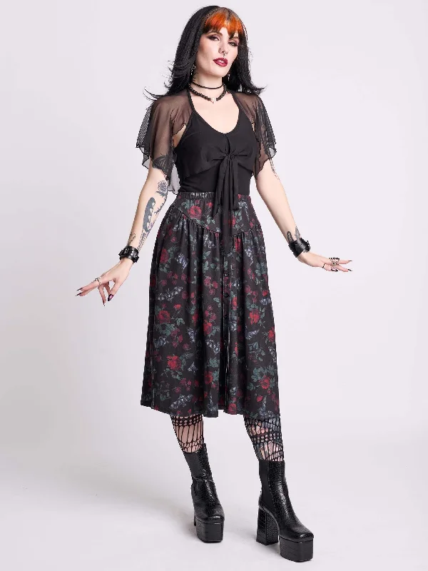 casual day dressBat's Roost Midi Skirt