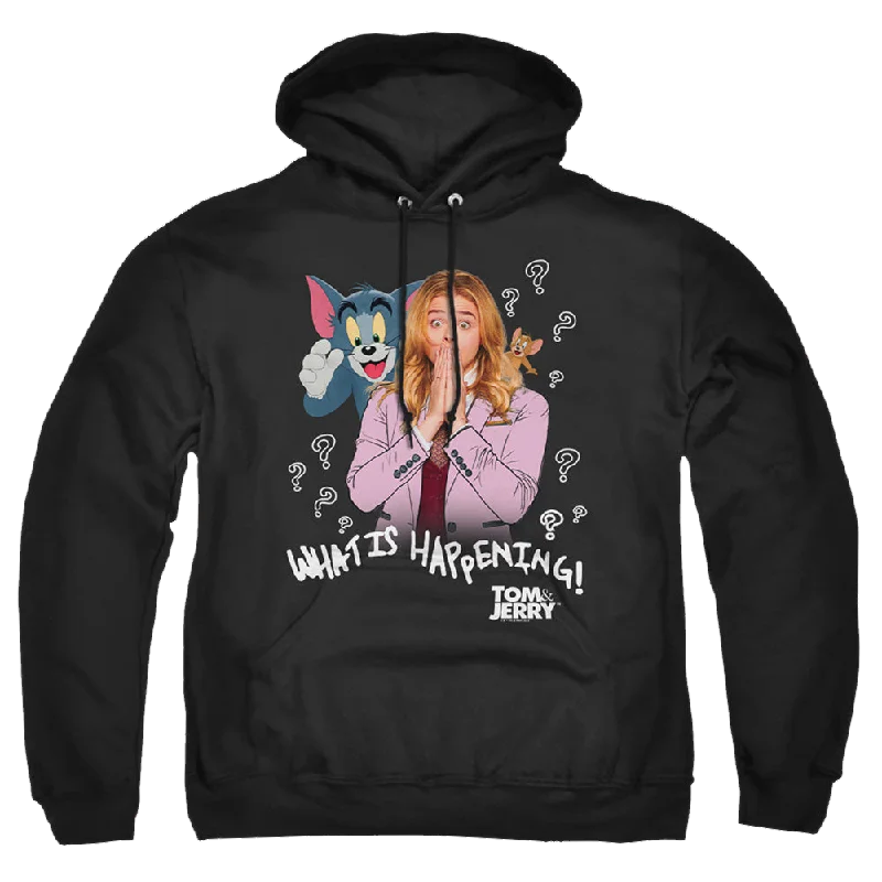 comfy hoodieTom and Jerry What Is Happening - Pullover Hoodie