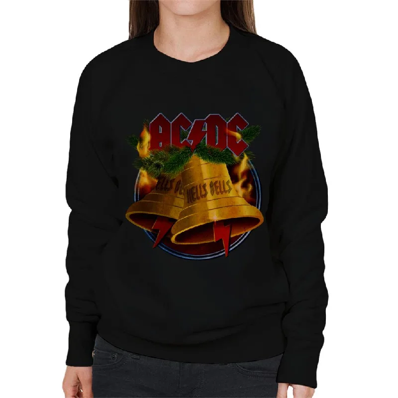 stylish sports hoodieAC/DC Christmas Hells Bells Women's Sweatshirt