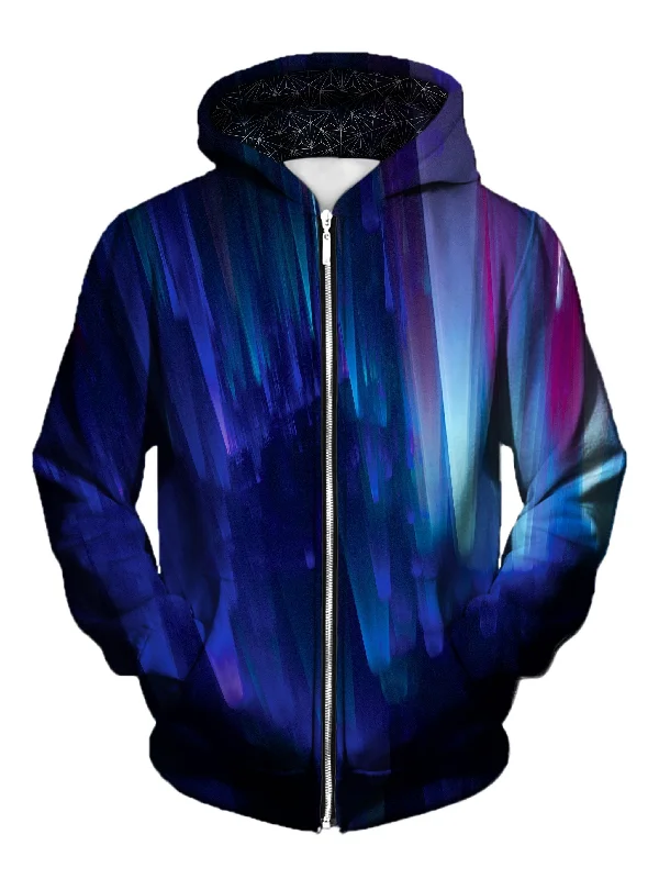 Can't Be Beat Northern Lights Unisex Zip-Up Hoodie