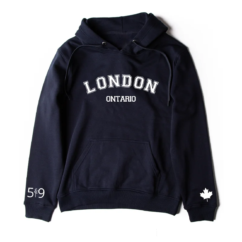 athletic style hoodieLONDON VARSITY HOODIE (UNISEX)