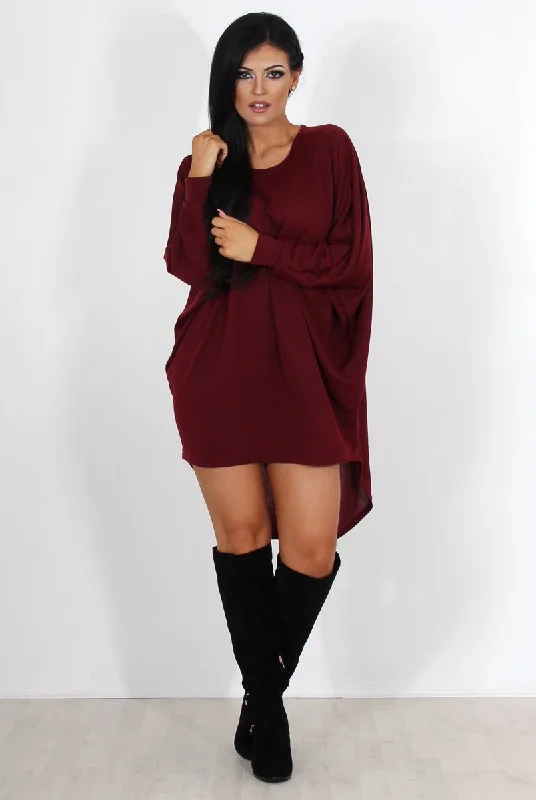 Lowest Price Johanna Wine Drooped Back Jumper