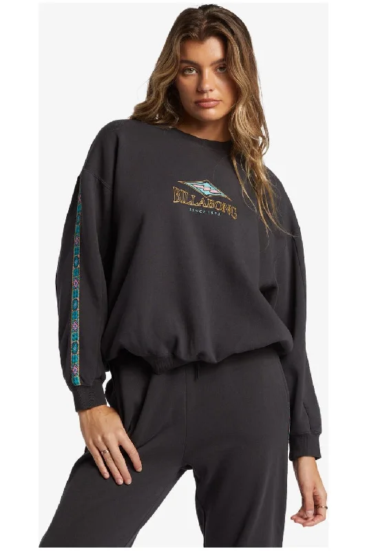 stylish athletic hoodieBillabong Swipe Right Kendal Crew Black Sands