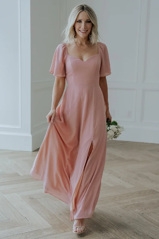 knit dressSierra Sweetheart Maxi Dress | Blush