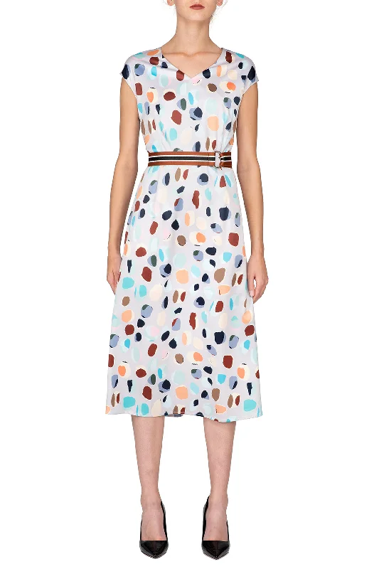 Sale Event SCANDINAVIA-Skater V-neck Office Dress