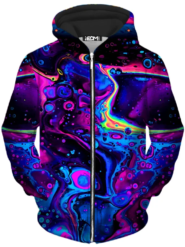 New Deals Acid Bath Unisex Zip-Up Hoodie