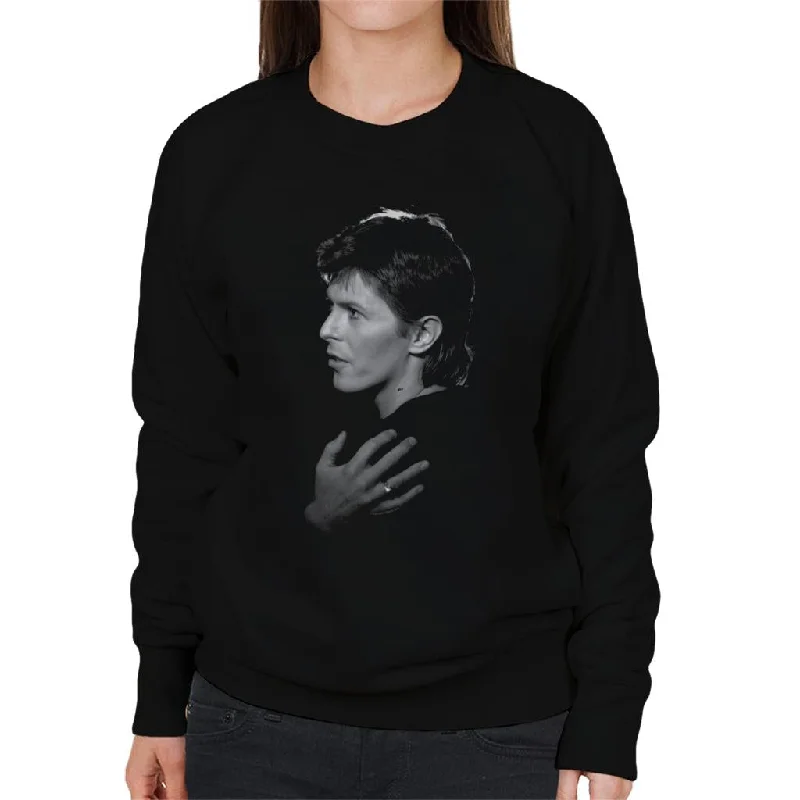 Midnight Sale TV Times Singer David Bowie 1977 Women's Sweatshirt