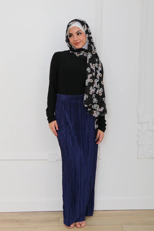 Weekend Deal Rosa Pleated Skirt - Navy Blue