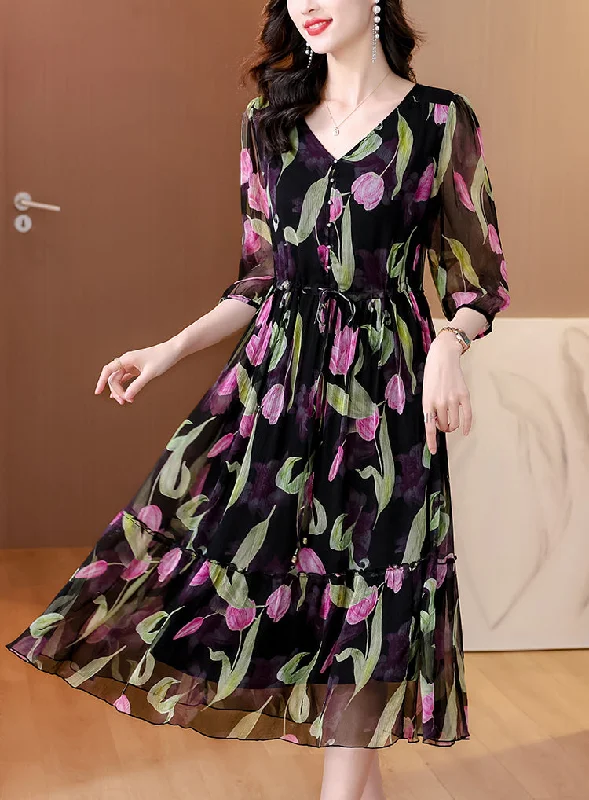 Hot Deal Ladies high quality slimming floral skirt